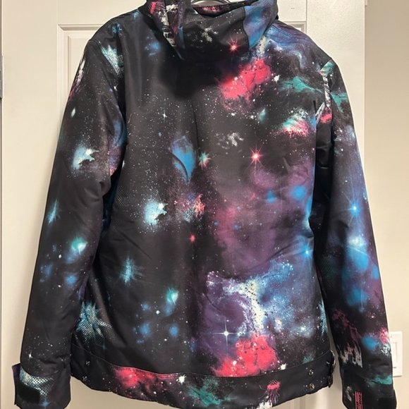 CORE Powder Room 5000mm Retro Ski Snowboard Jacket - Galaxy Pattern - Size Large - Picture 3 of 6